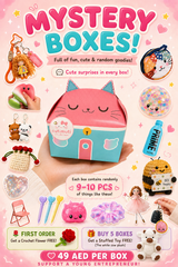 CUTIMUTI Mystery Box Include 9–10 Cute Surprise Toys, Accessories & Keychains 🎁